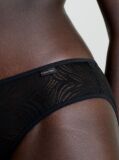 Black Bikini Briefs - Sheer Marquisette  Women