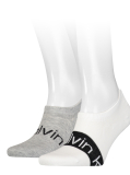 Multi Calvin Klein Logo Ribbon High-Cut Men's Footie 2 pack  Men