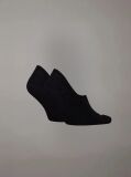 Black 2 Pack Invisible Socks  Men