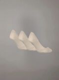 Beige 3 Pack Invisible Socks  Women