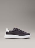 Black Leather Trainers  Men