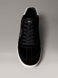 Black Suede Wingtip Trainers  Men