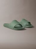 Green Contoured Logo Sliders  Men