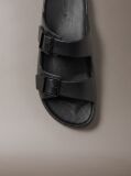 Black Paco - Contoured Buckle Sandals  Men