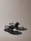 Black Filomena - Leather Slingback Sandals  Women