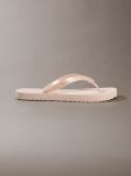 Pink Arwa - Metallic Pearlised Flip Flops  Women