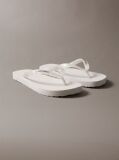 White Arwa - Metallic Pearlised Flip Flops  Women