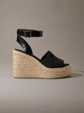 Black Elisabeth - Espadrille Wedge Sandals  Women
