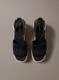 Black Elisabeth - Espadrille Wedge Sandals  Women