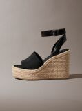 Black Elisabeth - Espadrille Wedge Sandals  Women