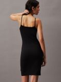 Black Slim Monogram Cami Dress  Women