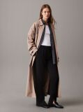 Black Slim Crepe Split Hem Trousers  Women