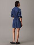 Denim Belted Denim Shirt Dress  Women