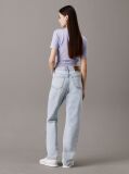 Denim High Rise Straight Jeans  Women