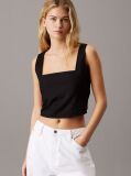 Black Soft Cotton Linen Twill Top  Women