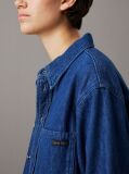 Denim Cropped Denim Dad Shirt  Women
