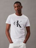 White Monogram Slim T-Shirt  Men