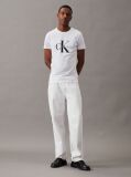 White Monogram Slim T-Shirt  Men