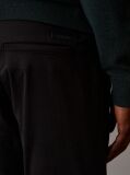 Black Slim Sateen Chino Trousers  Men