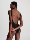 Black Low Back Swimsuit - CK Meta Essentials  Women