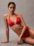 Red Triangle Bikini Top - CK Monogram  Women