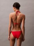 Red Triangle Bikini Top - CK Monogram  Women