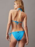 Blue Tie Side Bikini Bottoms - CK Monogram Rib  Women