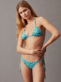 Blue Triangle Bikini Top - CK Monogram  Women