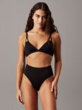 Black Triangle Bikini Top - CK Split Elastic  Women