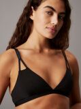 Black Triangle Bikini Top - CK Split Elastic  Women