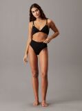 Black Triangle Bikini Top - CK Split Elastic  Women