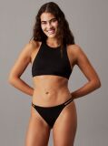 Black Brazilian Bikini Bottoms - CK Split Elastic  Women