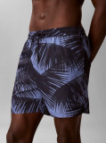 Blue Solid Swim Shorts  Men