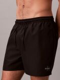 Black Medium Drawstring Swim Shorts - CK Monogram  Men