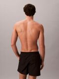 Black Medium Drawstring Swim Shorts - CK Monogram  Men