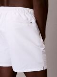 White Medium Drawstring Swim Shorts - Intense Power  Men