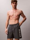 Grey Medium Drawstring Swim Shorts - Intense Power  Men