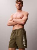 Green Medium Drawstring Swim Shorts - Intense Power  Men