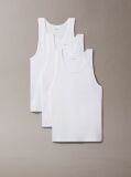 White 3 Pack Lounge Tank Tops  Men