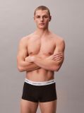 Black 3 Pack Low Rise Trunks - Icon Cotton Stretch  Men