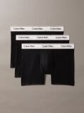 Black 3 Pack Boxer Briefs - Icon Cotton Stretch  Men