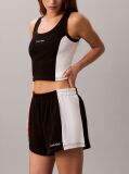 Black Cotton Jersey Beach Shorts  Women