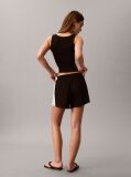 Black Cotton Jersey Beach Shorts  Women