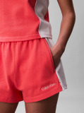 Pink Cotton Jersey Beach Shorts  Women