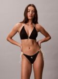 Black Tie Side Bikini Bottoms - CK Monogram  Women