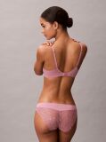Pink Push Up Plunge Bra - Perfectly Fit Lace  Women