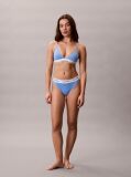Blue Lightly Lined Triangle Bralette - Icon Cotton Modal  Women