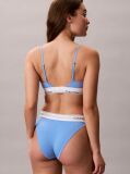 Blue Lightly Lined Triangle Bralette - Icon Cotton Modal  Women