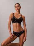 Black Lightly Lined Bralette - Icon Cotton Modal  Women