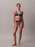 Black Triangle Bralette - Graphic Monogram Microfibre Stretch  Women